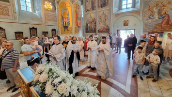 Божественная литургия в&nbsp;Успенском кафедральном соборе