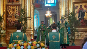 Божественная литургия в&nbsp;Успенском кафедральном соборе