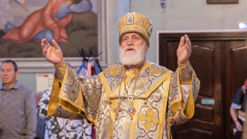 Архиерейское богослужение в&nbsp;Успенском кафедральном соборе