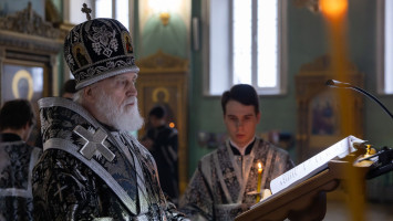 Утреня Великой Пятницы в&nbsp;Тихвинском храме